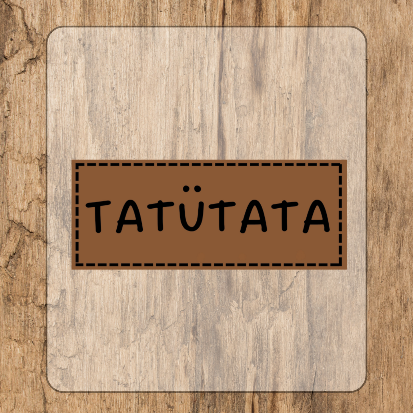 Tatütata Bügel Label Bügellabel Eigenproduktion