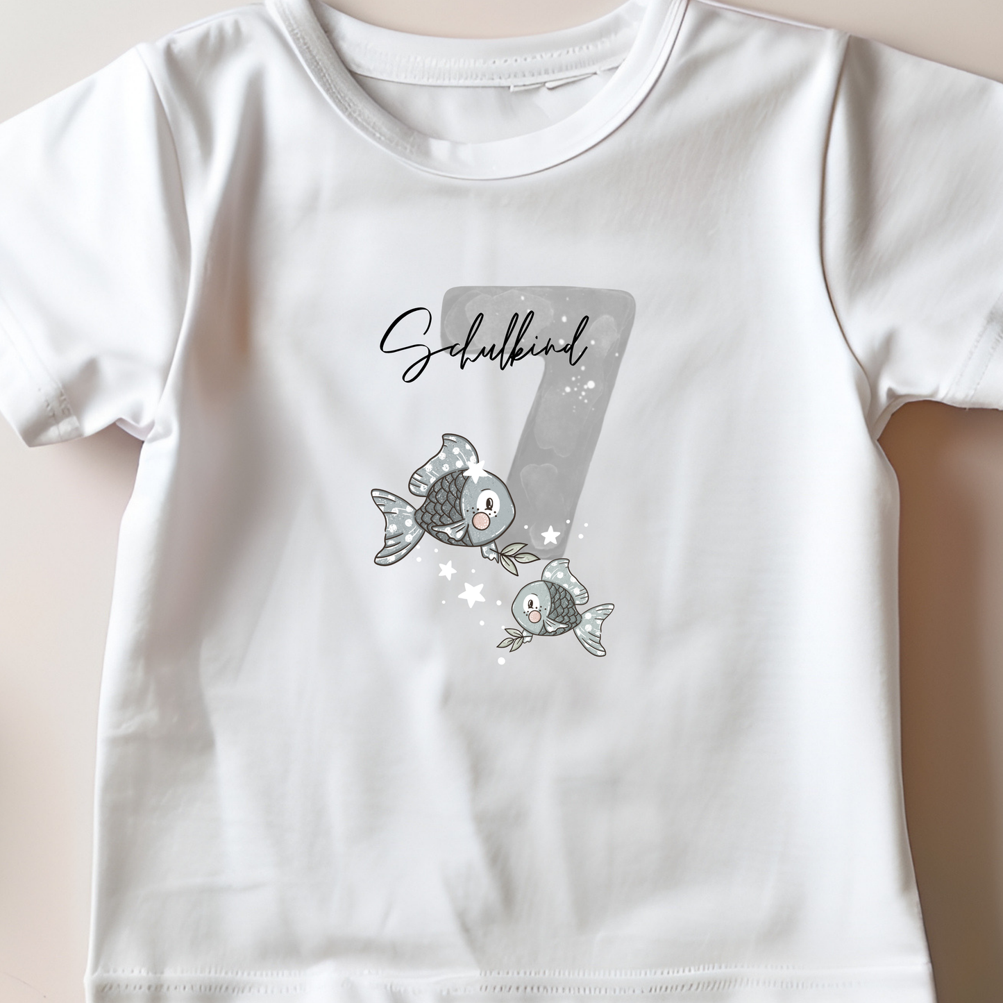 Fische blau Bügelbild Eigenproduktion