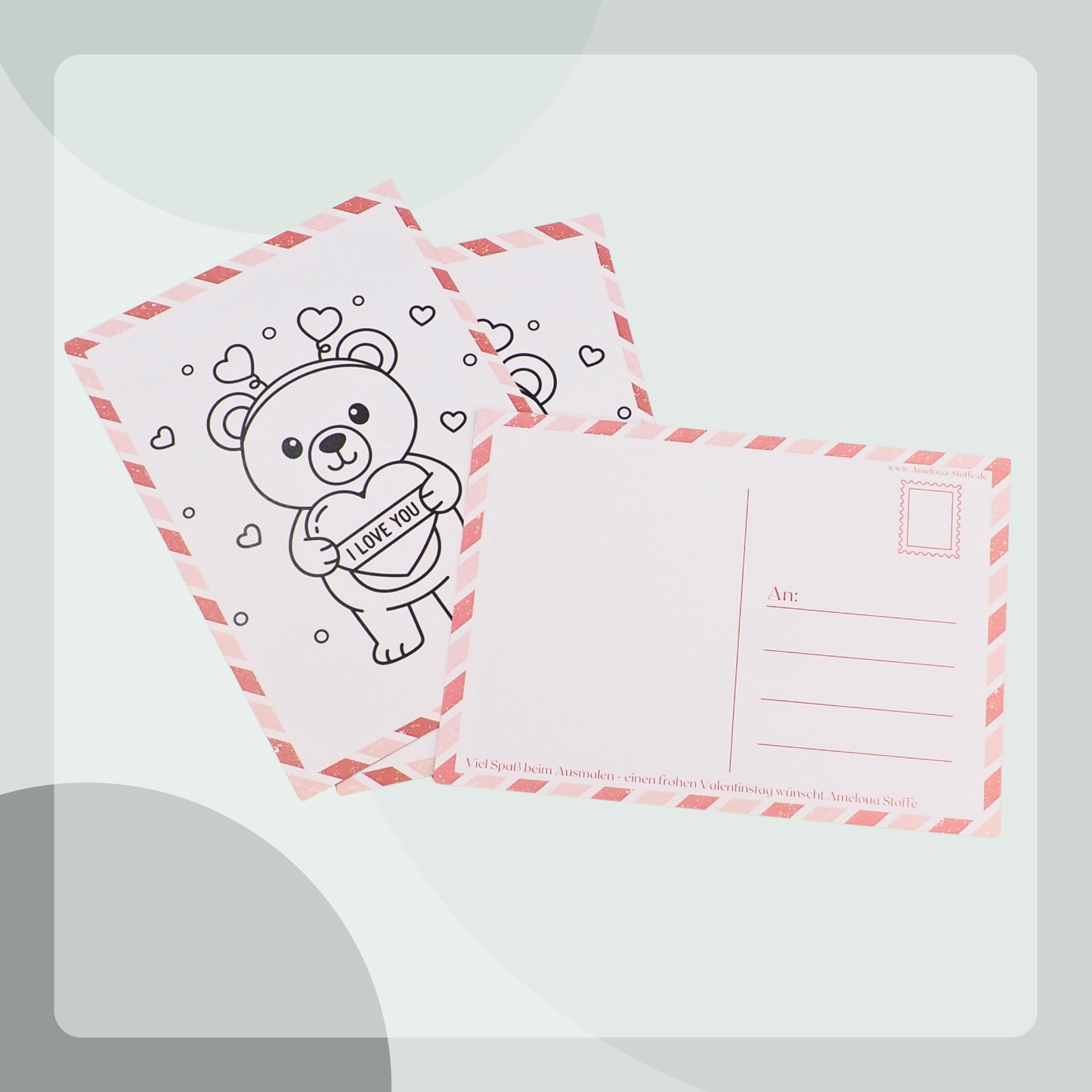Postkarte „Bär mit Herz“