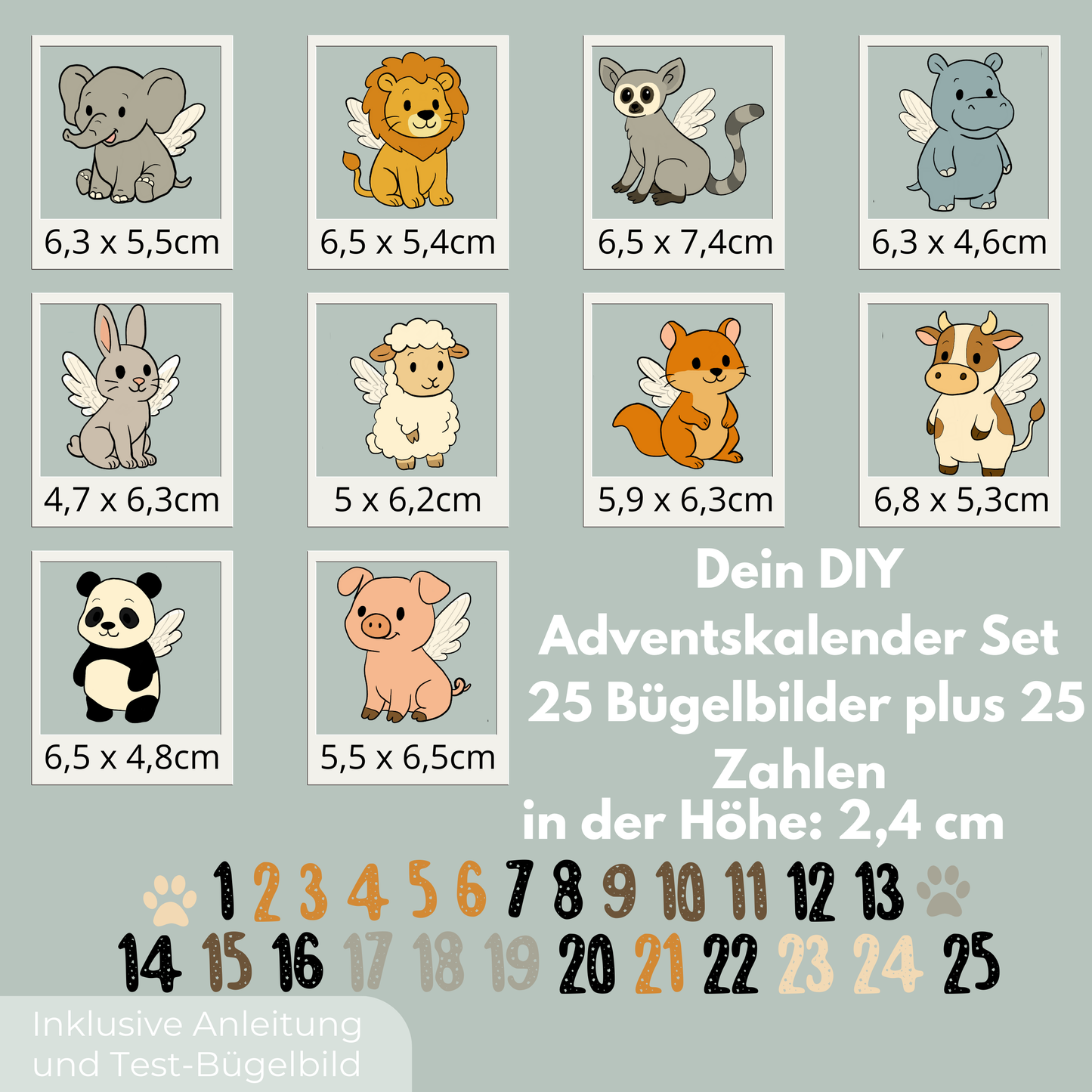 DIY Adventskalender V Bügel-Bild Eigenproduktion