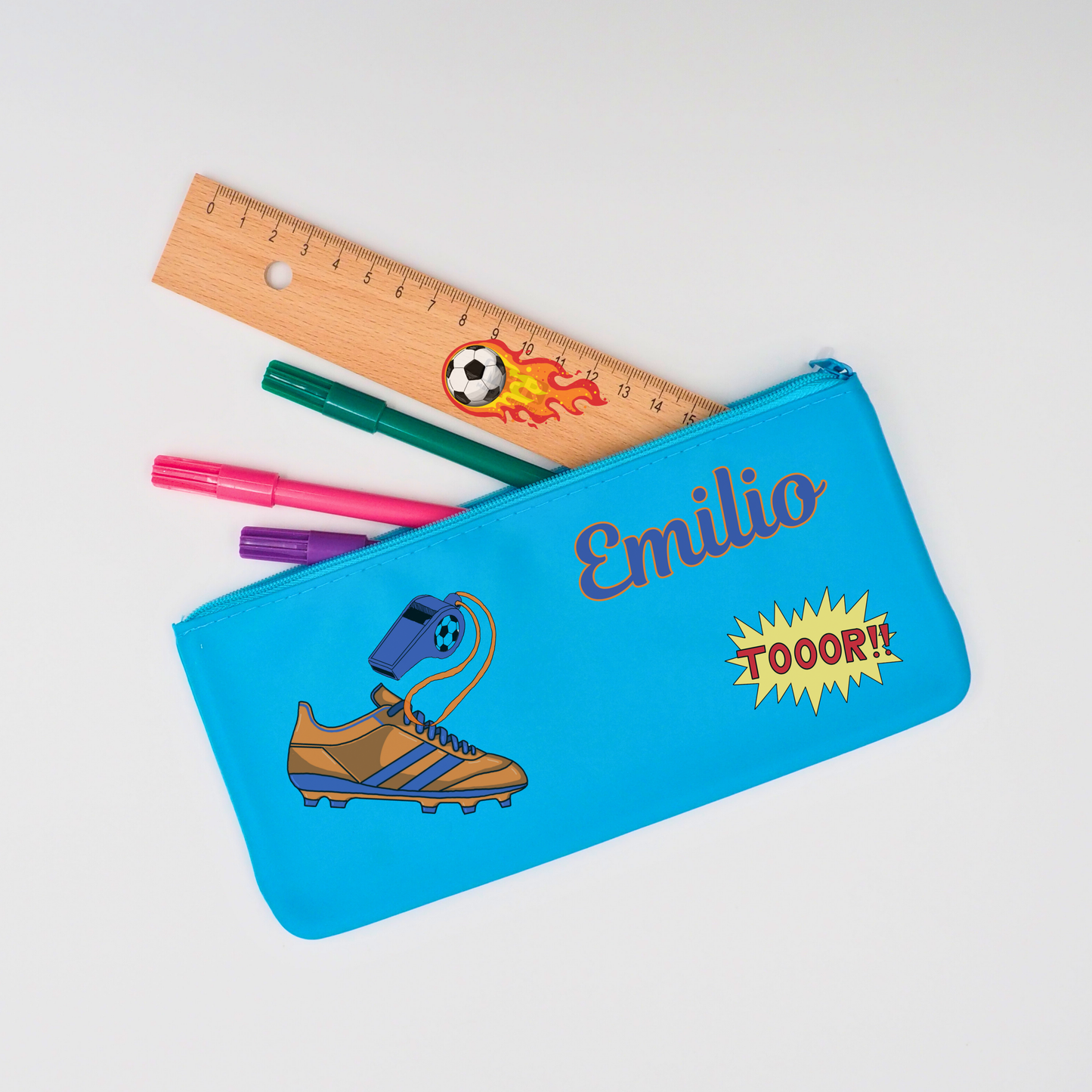 Fußball Rub-On Sticker Set personalisierbar