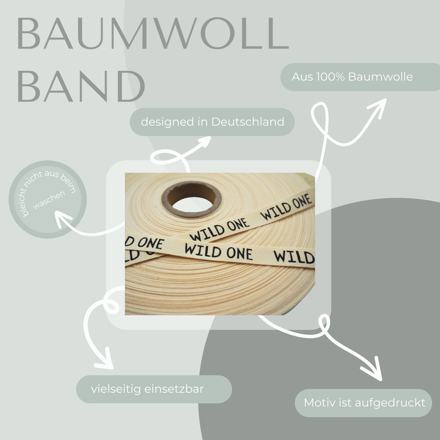 WILD ONE Baumwollband