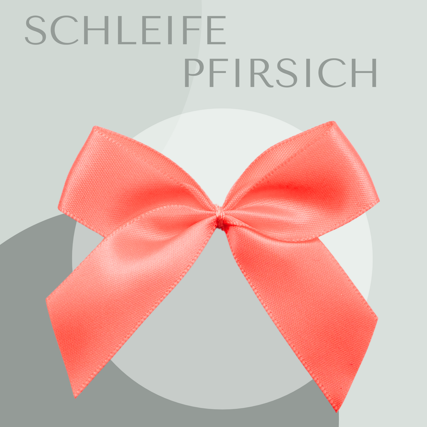 2 Schleifen Groß Pfirsich