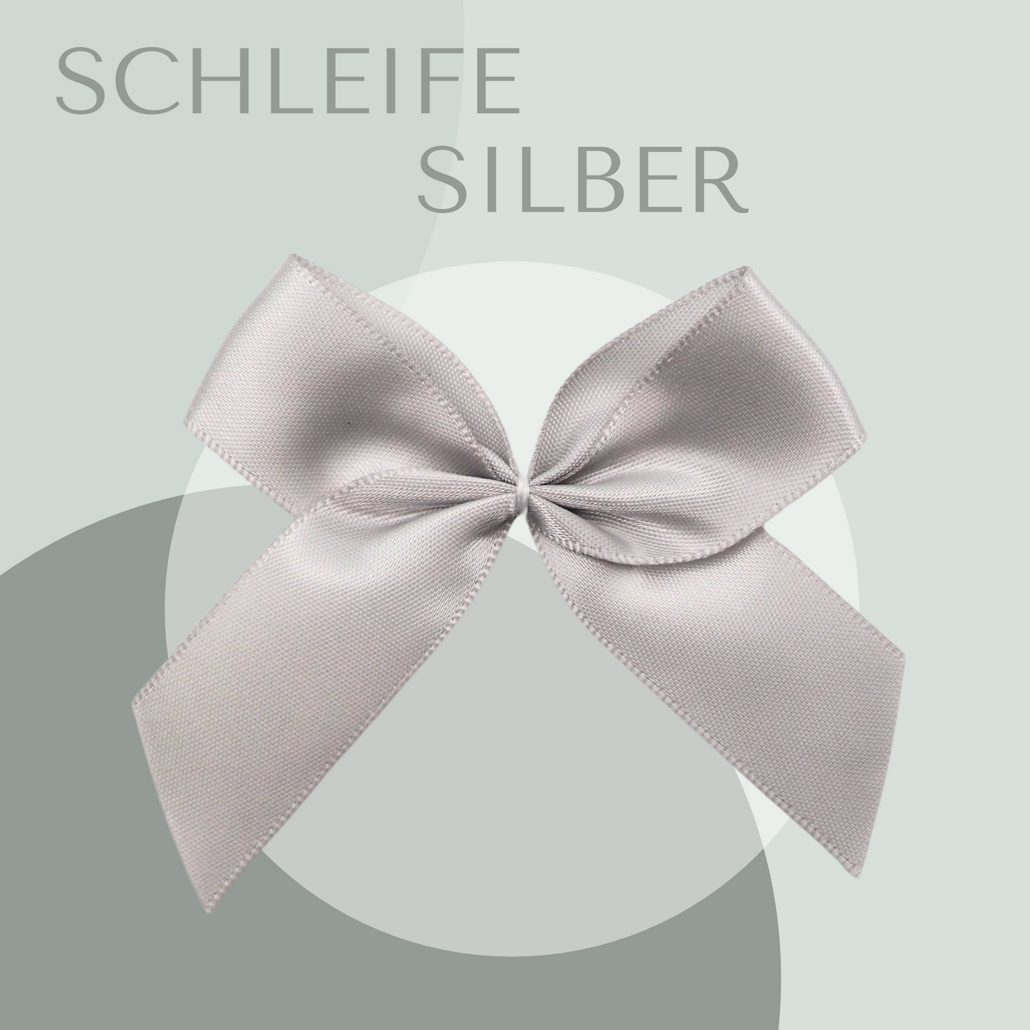 2 Schleifen Groß Silber