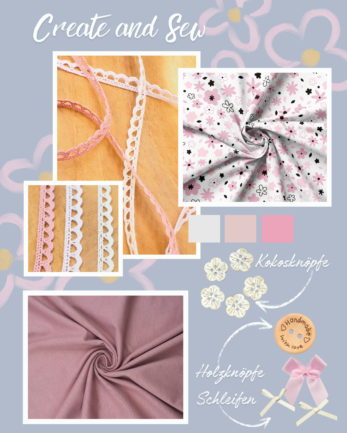 Klöppel Spitze 7mm Creme