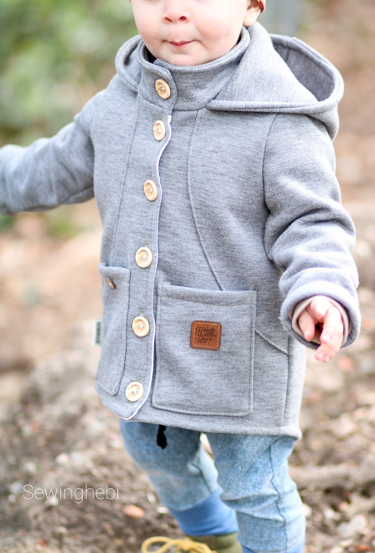 Holzknopf Dinosaurier 20mm