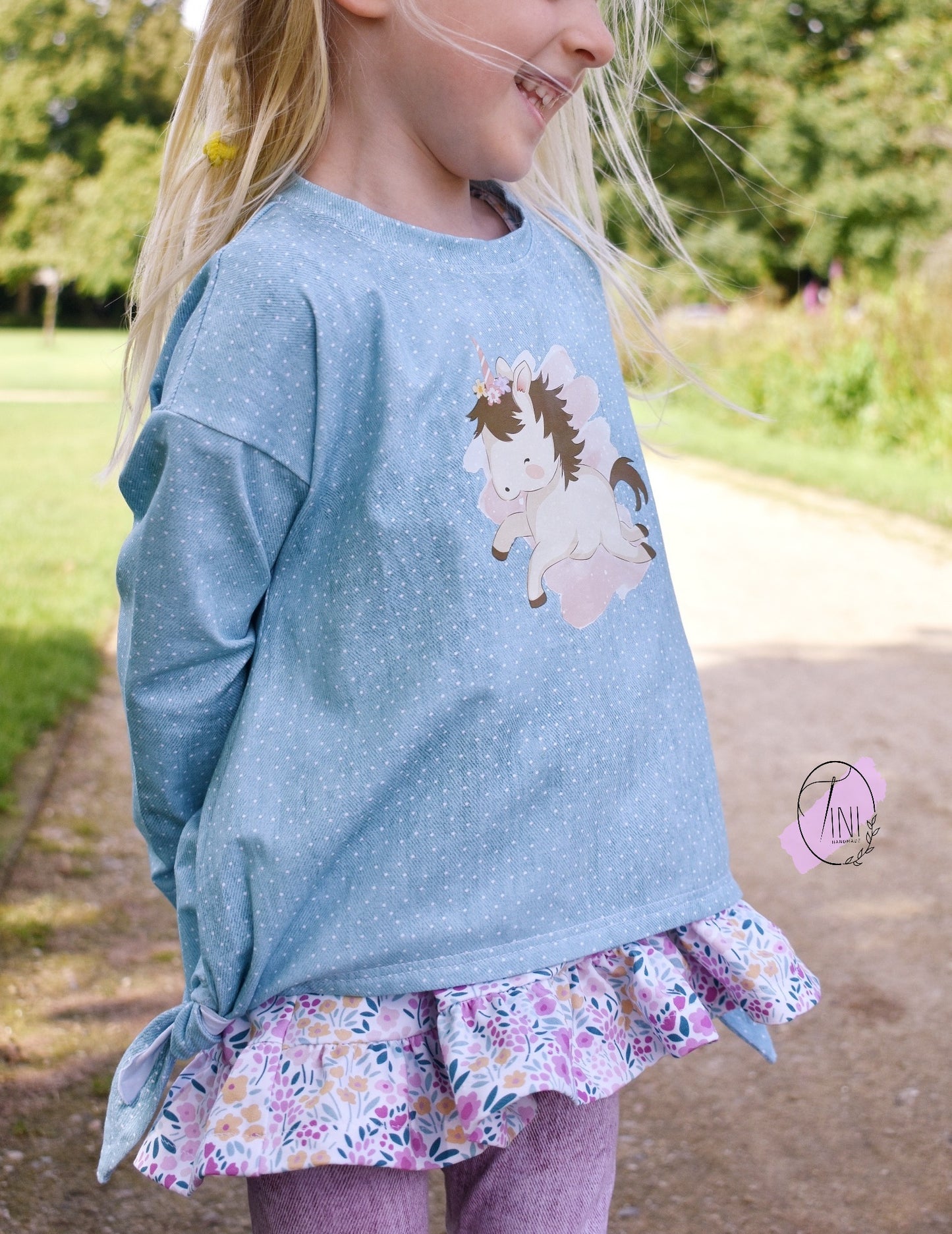 Einhorn Bügel-Bild Bügelbild Eigenproduktion