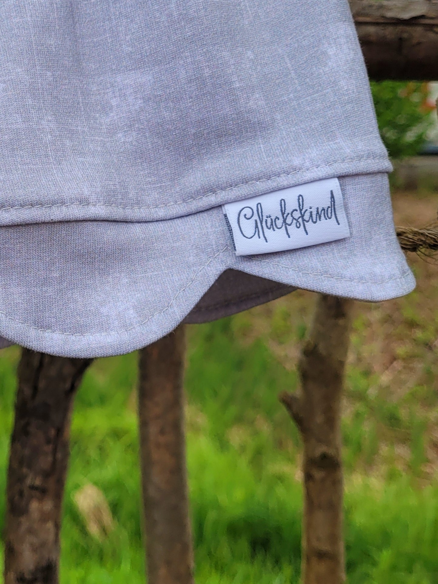 Glücks Kind Web Label gewebt Eigenproduktion