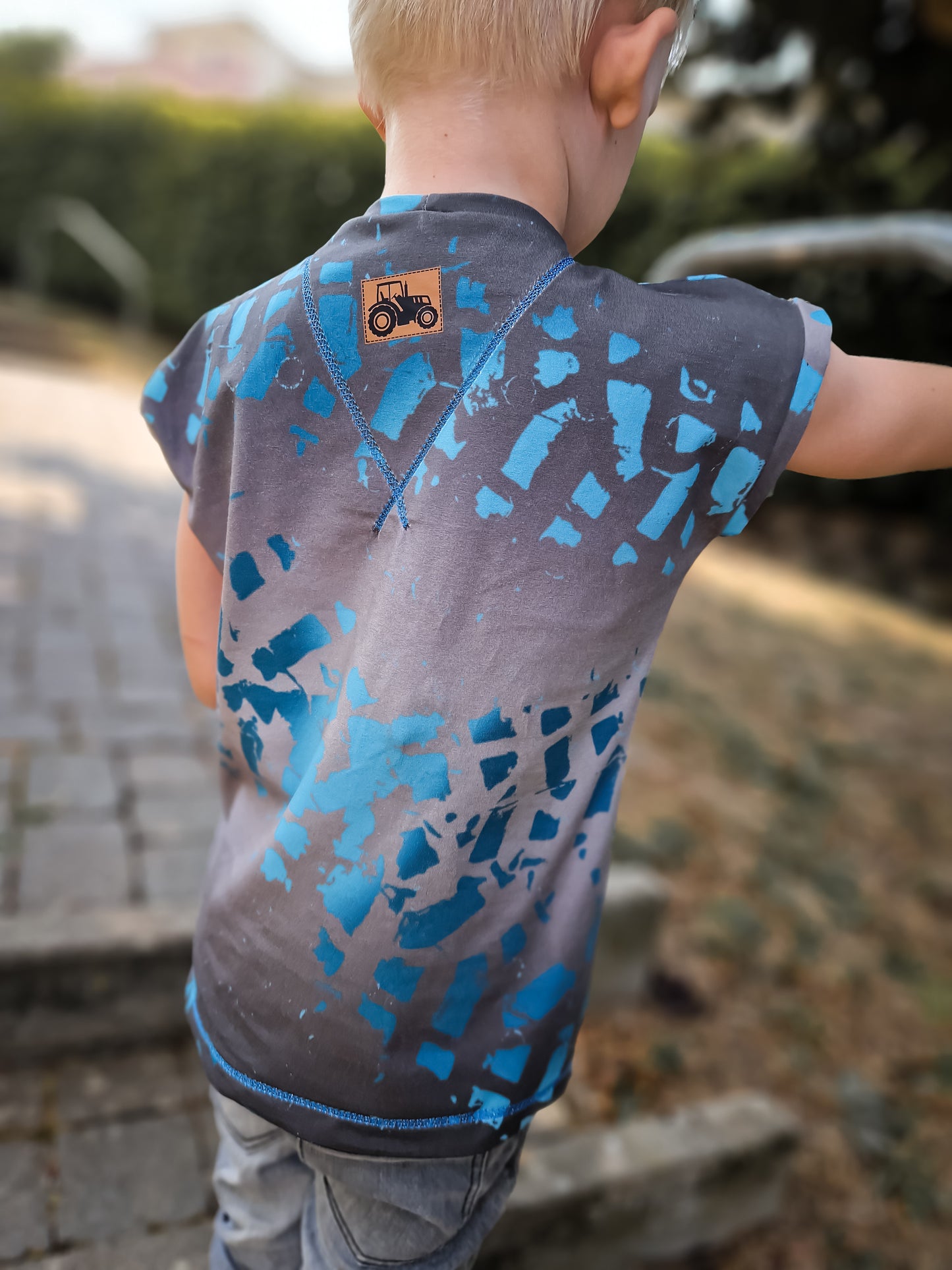 Traktor Kunstlederlabel Kunstleder Label Eigenproduktion