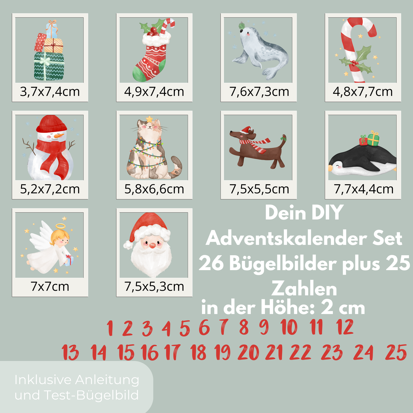 DIY Adventskalender Ill Bügel-Bild Eigenproduktion