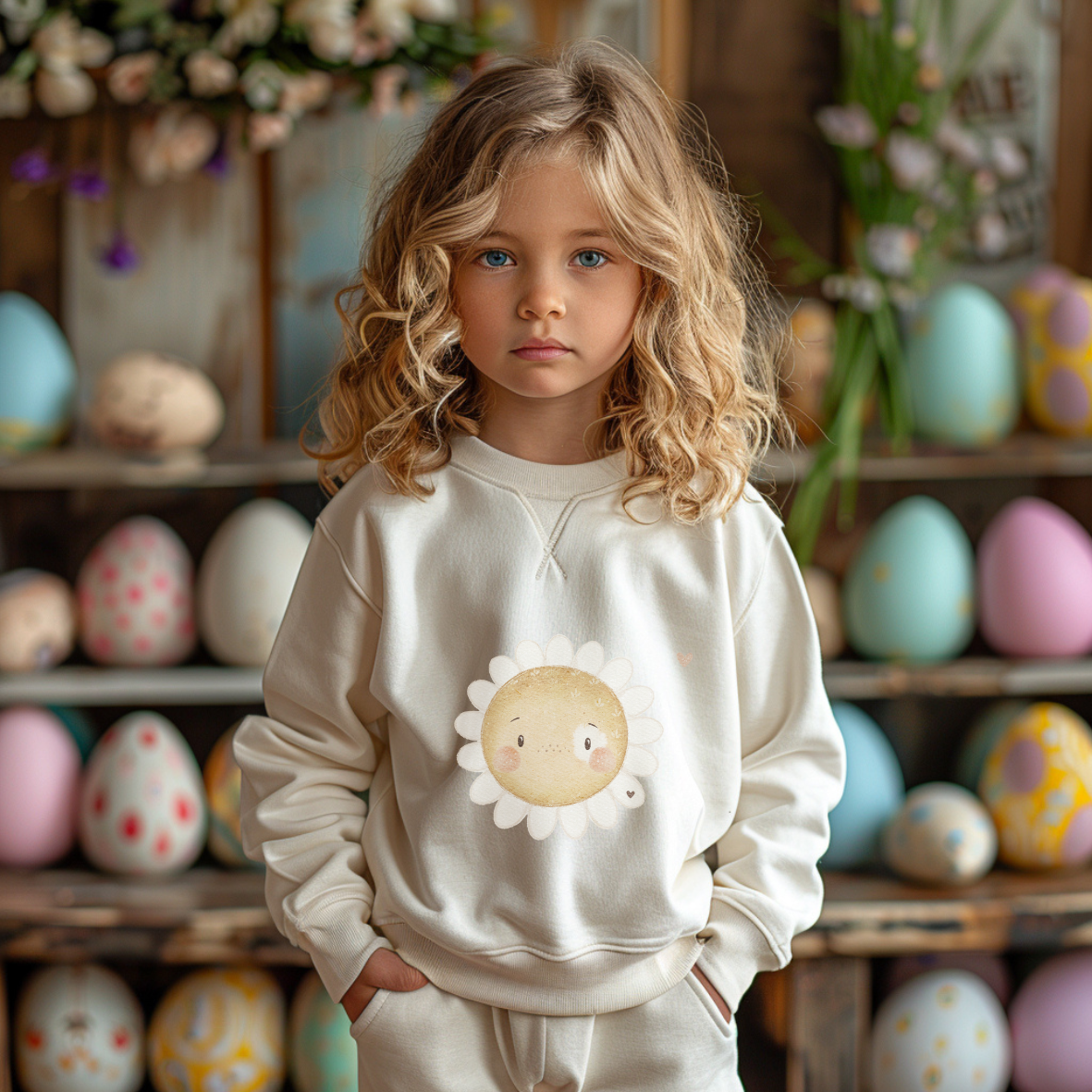 Blume Maxi- Bügel-Bild Bügelbild Eigenproduktion