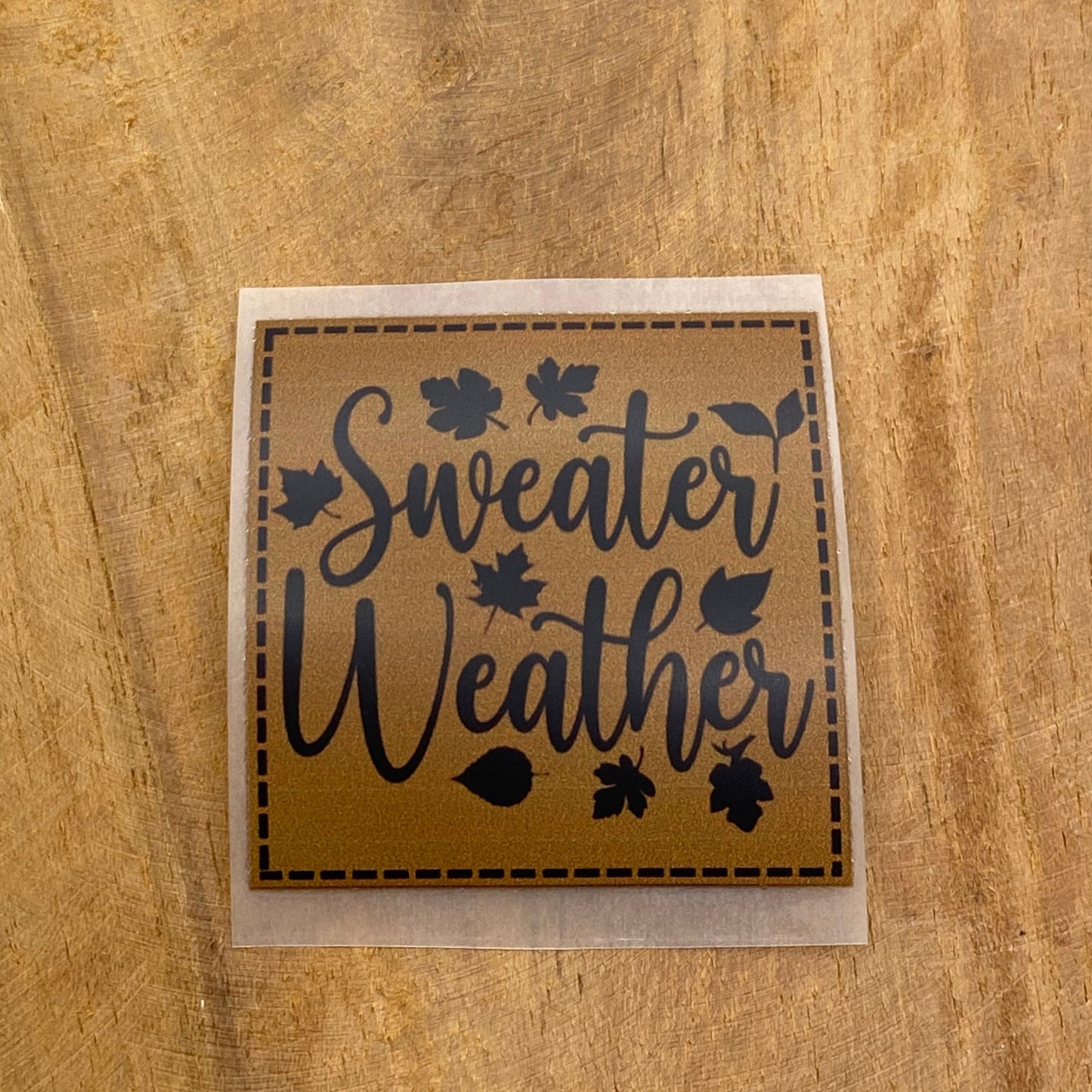 Sweater Weather Bügel Label Bügellabel Eigenproduktion