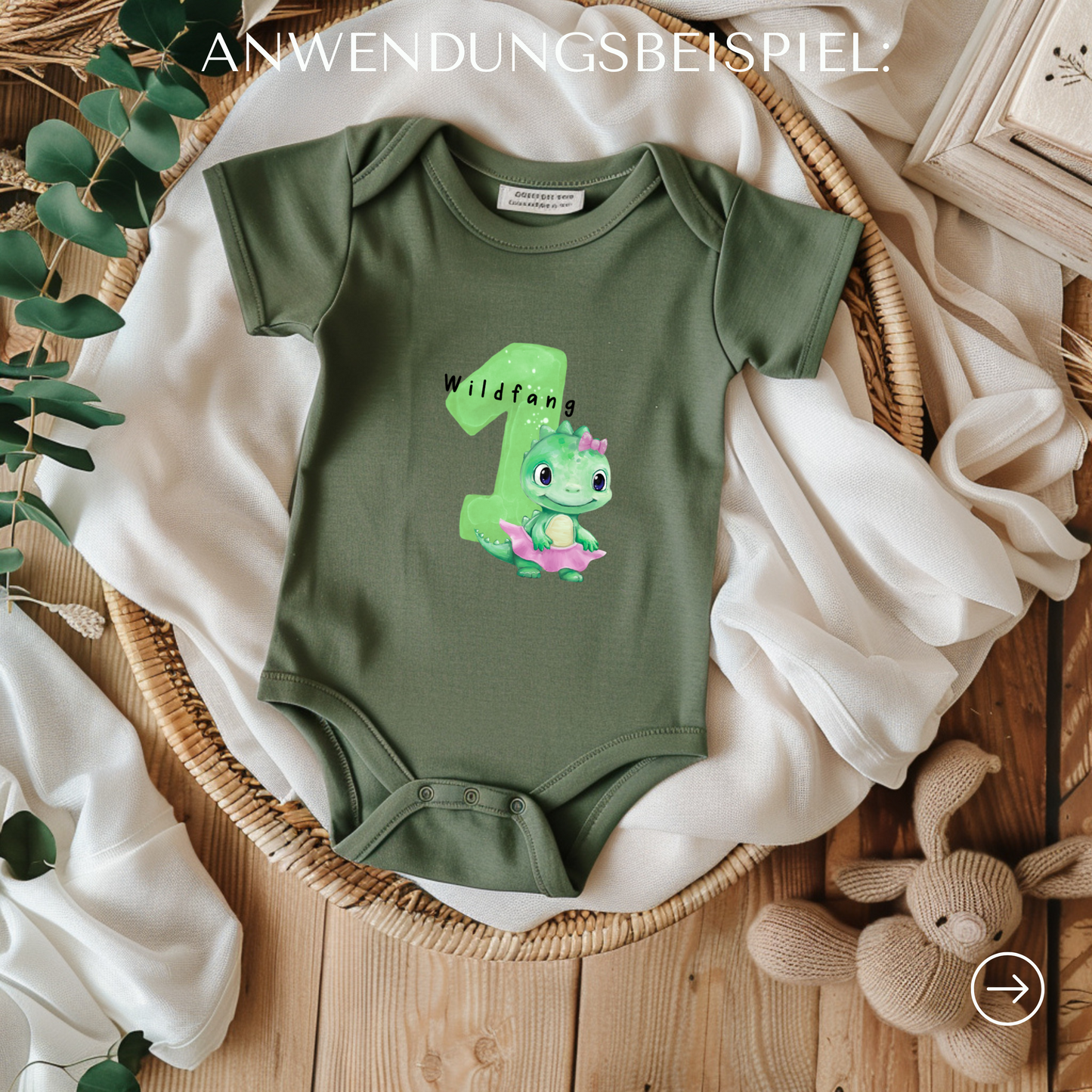 Geburtstag Bügelbild Mix-and-Match ohne Motiv