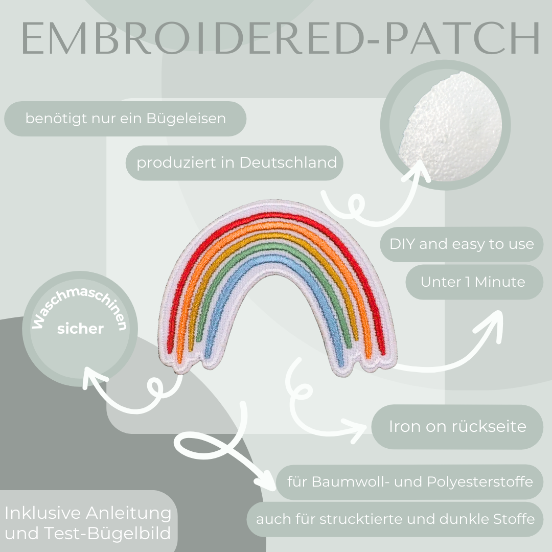 Embroidered Patch Regenbogen