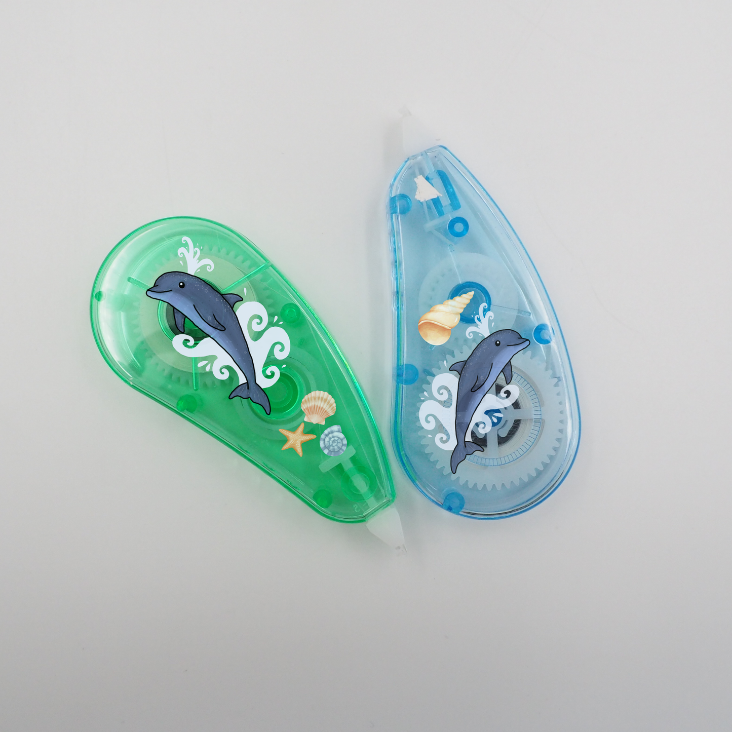 Delfin Rub-On Sticker Set personalisierbar