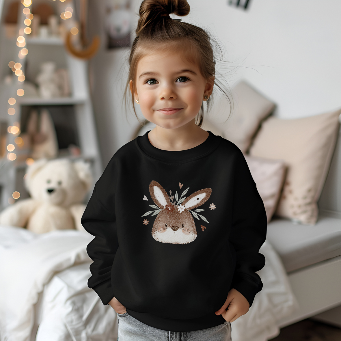 Hase braun - Bügel-Bild Bügelbild Eigenproduktion