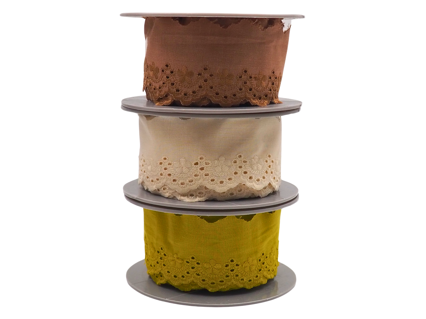 Wäsche Spitze Blumen 50mm Beige