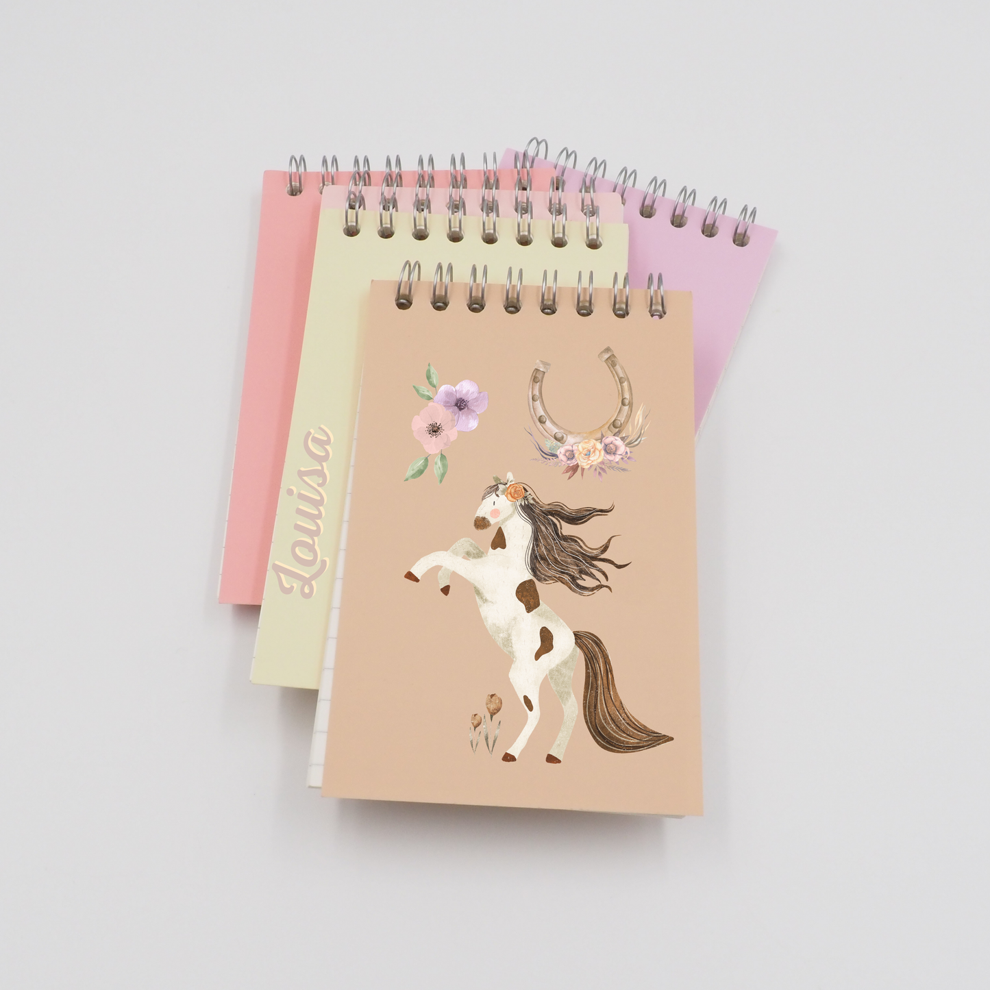 Pferde Rub-On Sticker Set personalisierbar