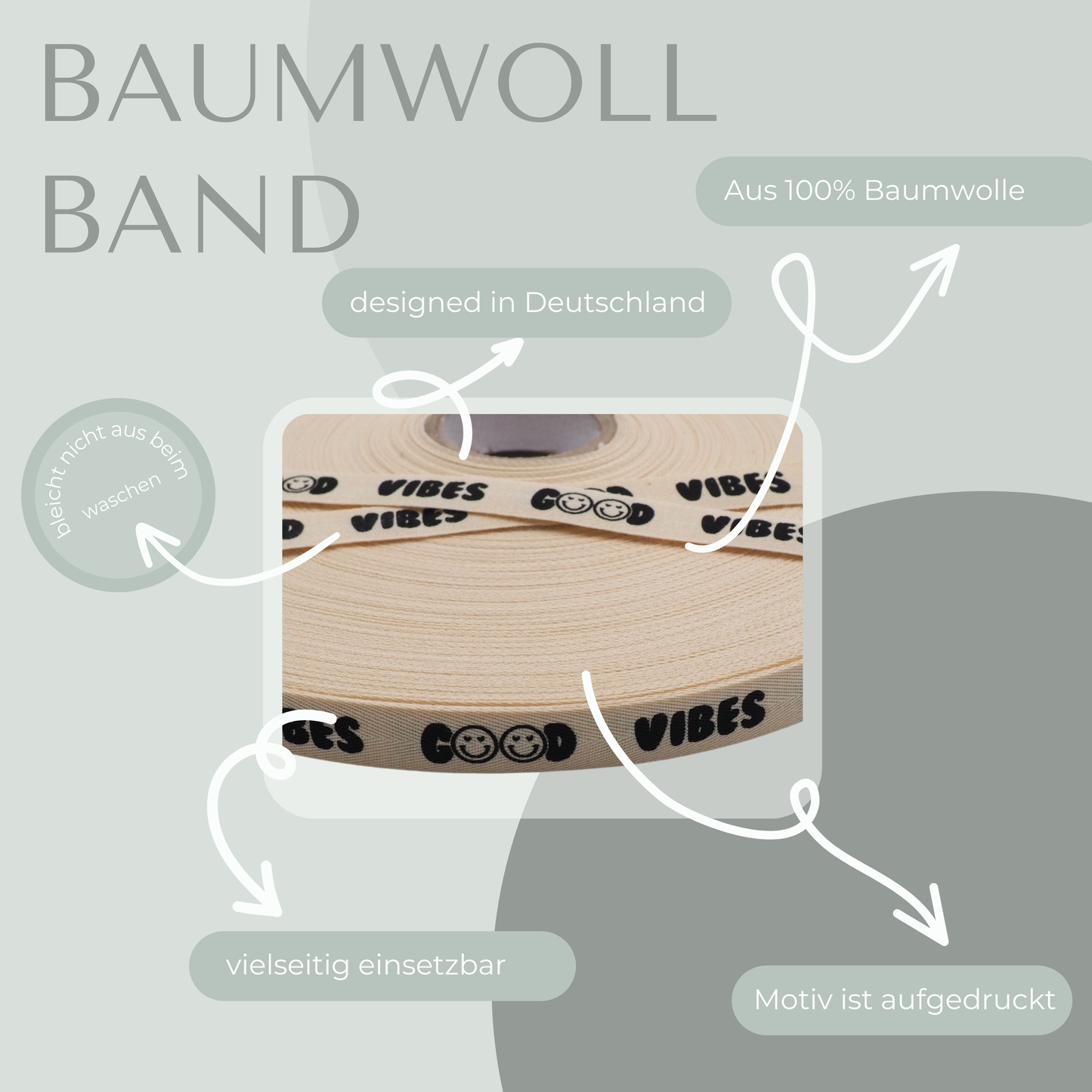 Good Vibes Baumwollband