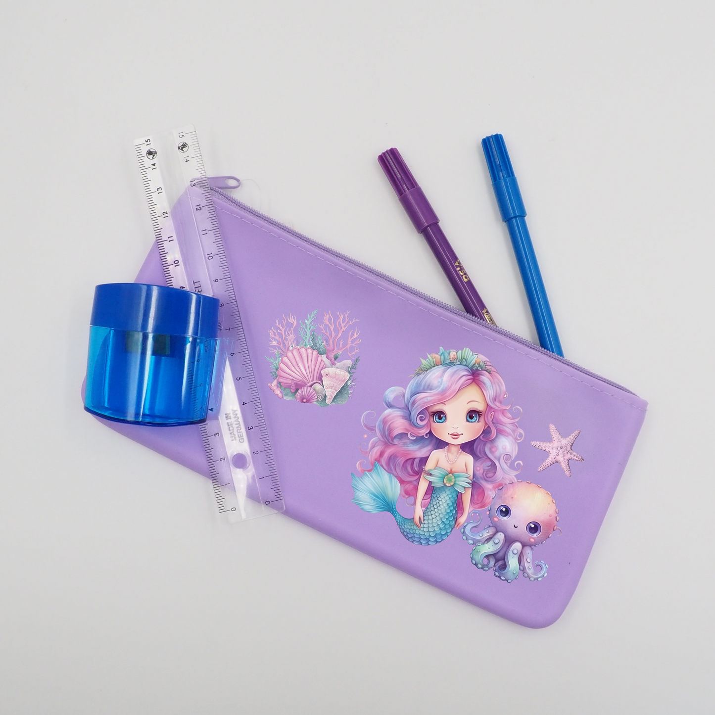 Meerjungfrau I Rub-On Sticker Set personalisierbar