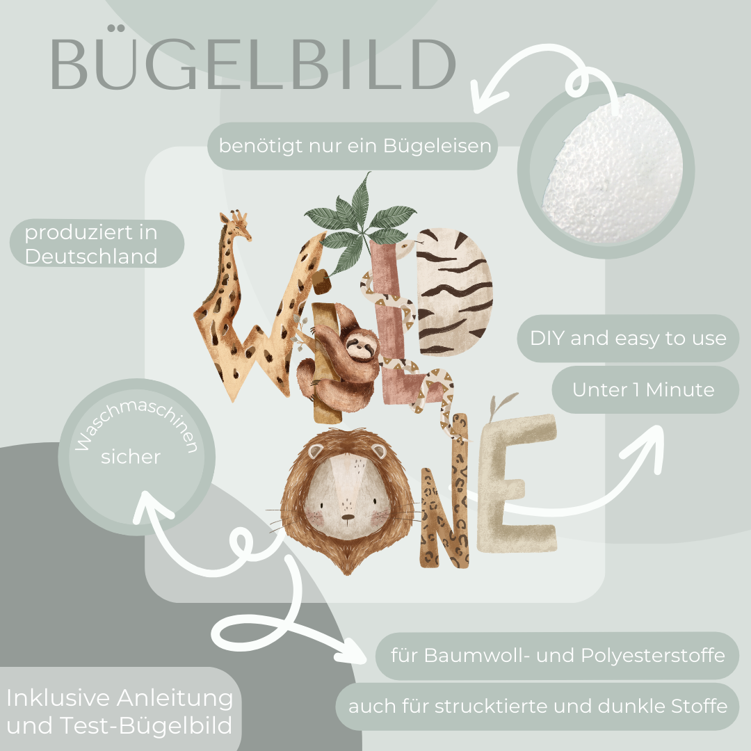 Wild one - Bügelbild Eigenproduktion