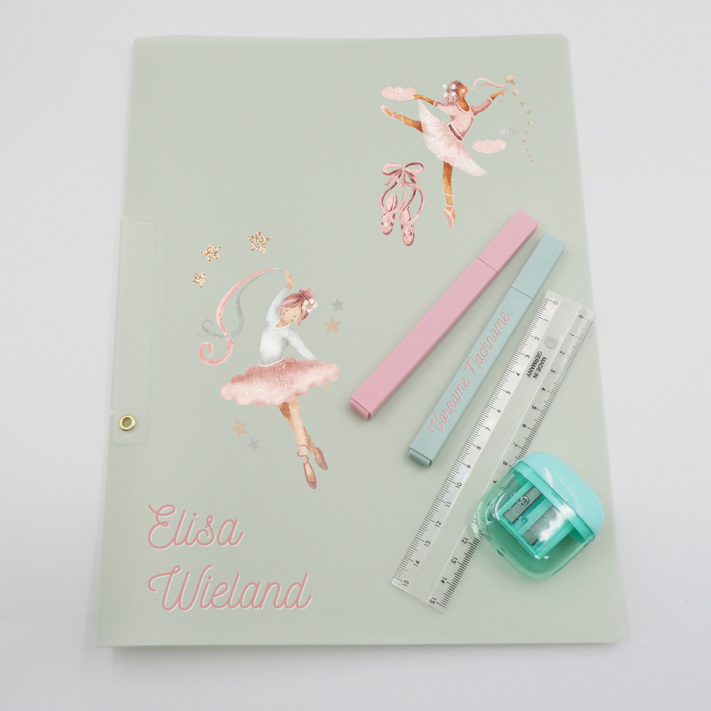 Ballett Rub-On Sticker Set personalisierbar