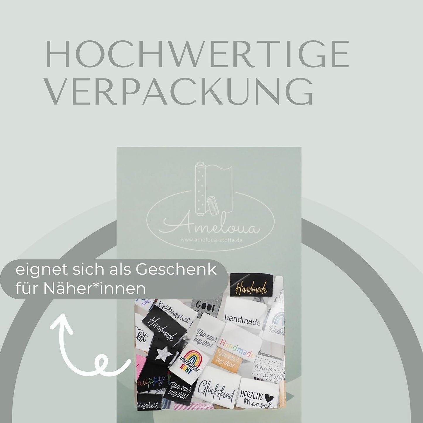 40 Stück - Gewebte Label Paket