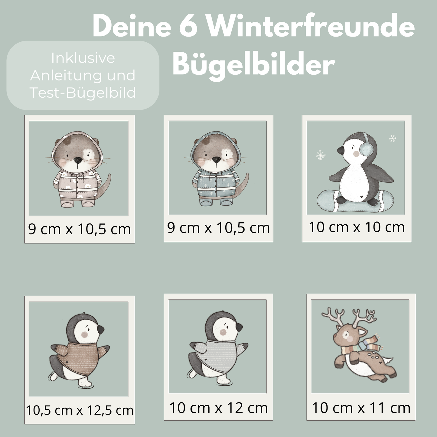 Winterfreunde SALE Bundle Bügelbild Eigenproduktion