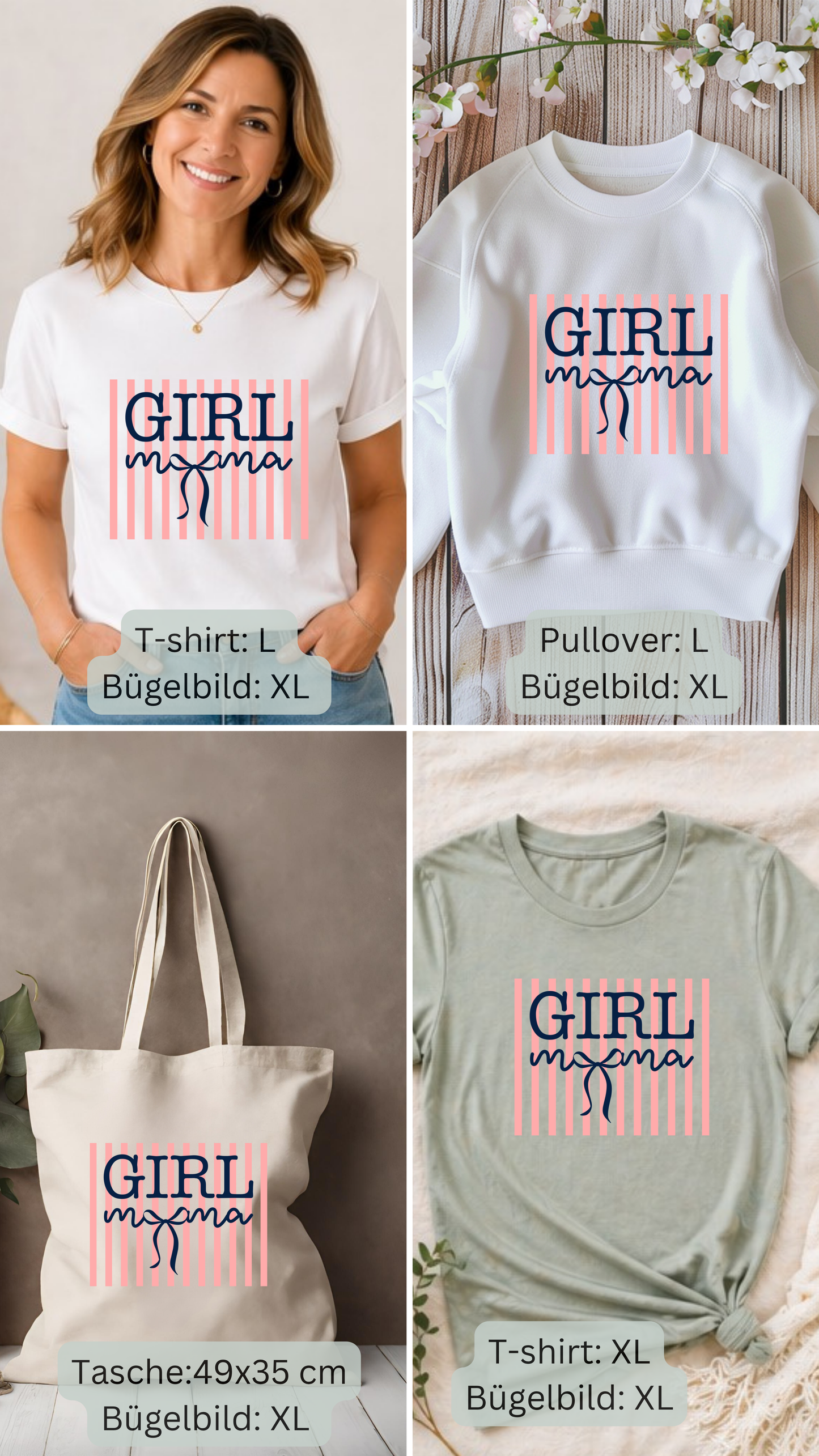 Girl Mama Bügelbild Eigenproduktion