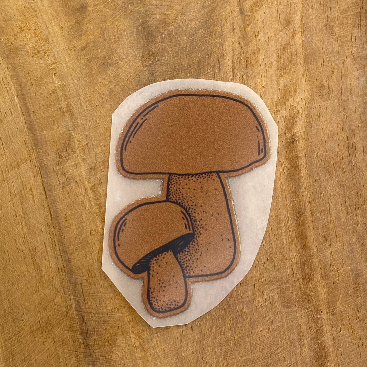 Pilze Bügel Label Bügellabel Eigenproduktion