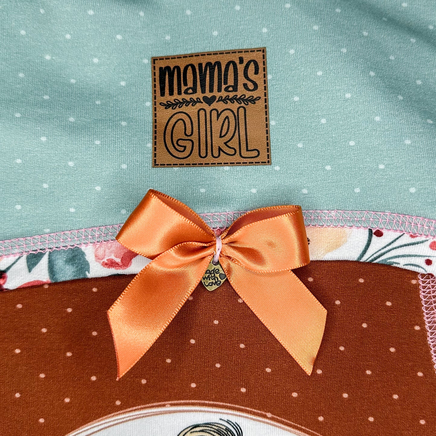Mamas Girl Bügel Label Bügellabel Eigenproduktion