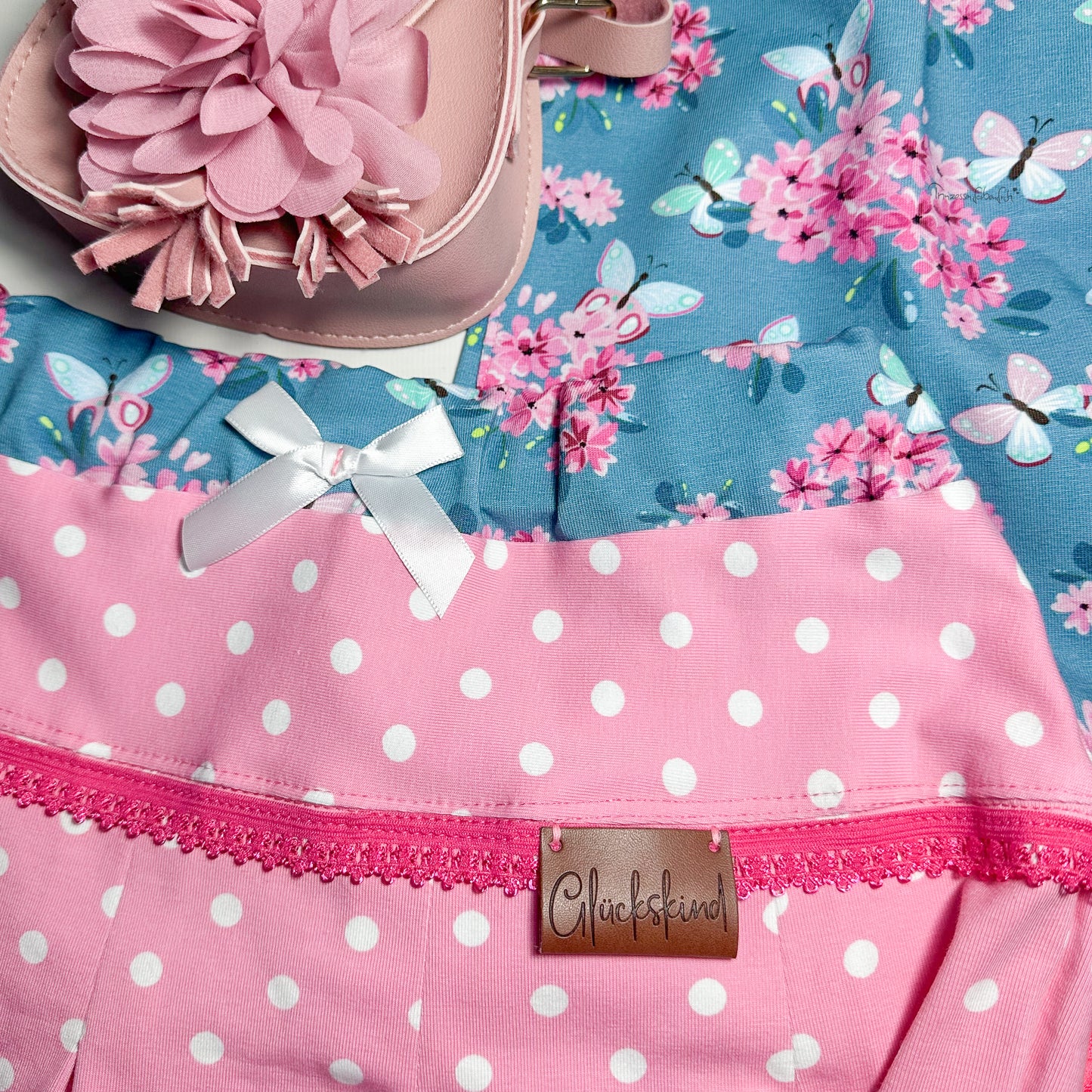 Glücks Kind Knick-Label Kunstlederlabel Eigenproduktion