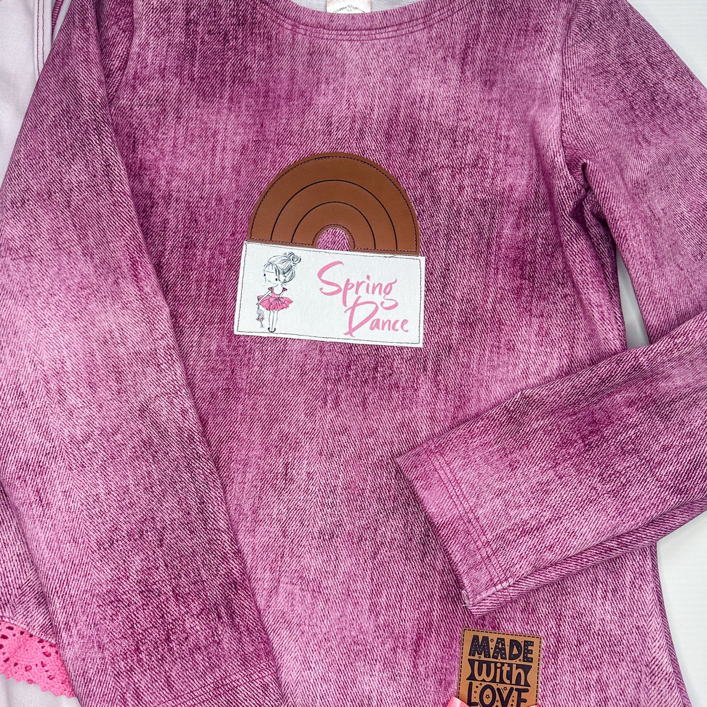 XXL Regenbogen Kunstlederlabel Kunstleder Label Eigenproduktion