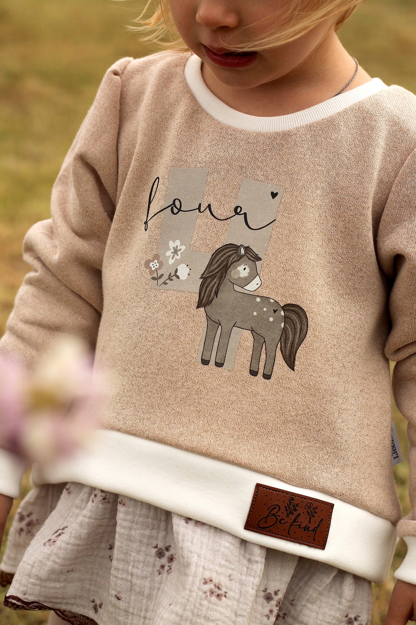 Be kind Kunstlederlabel Kunstleder Label Eigenproduktion