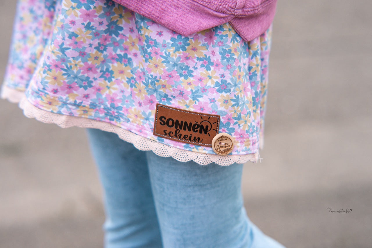 Sonnenschein Kunstlederlabel Kunstleder Label Eigenproduktion