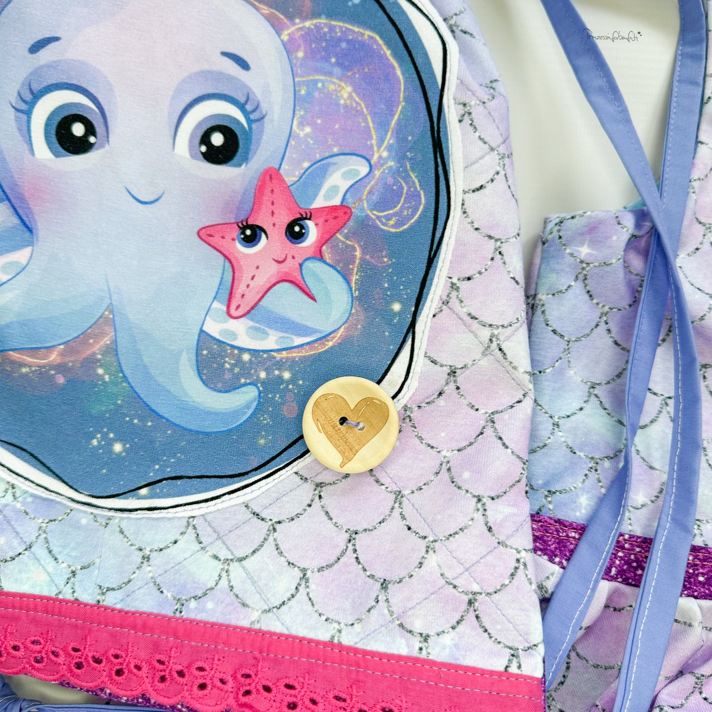 Eigenproduktion Holzknopf Herz 30mm