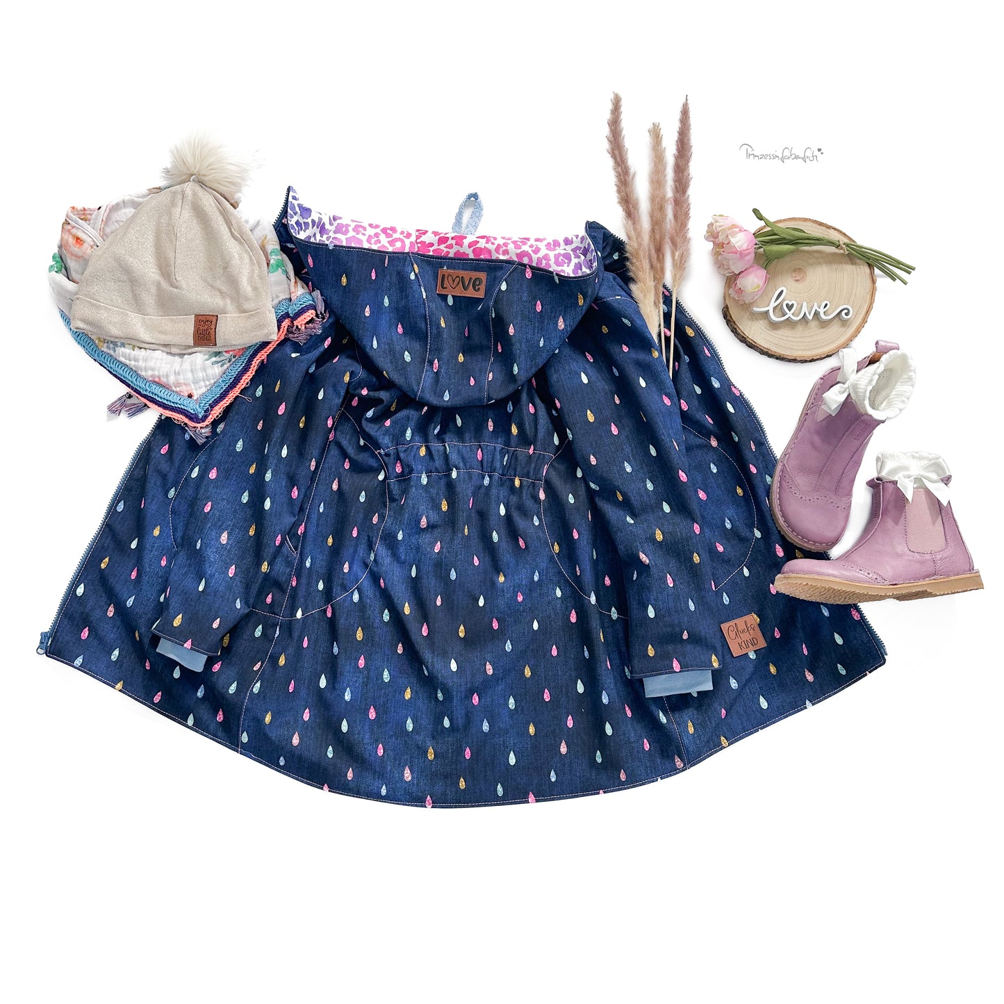 love Kunstlederlabel Kunstleder Label Eigenproduktion