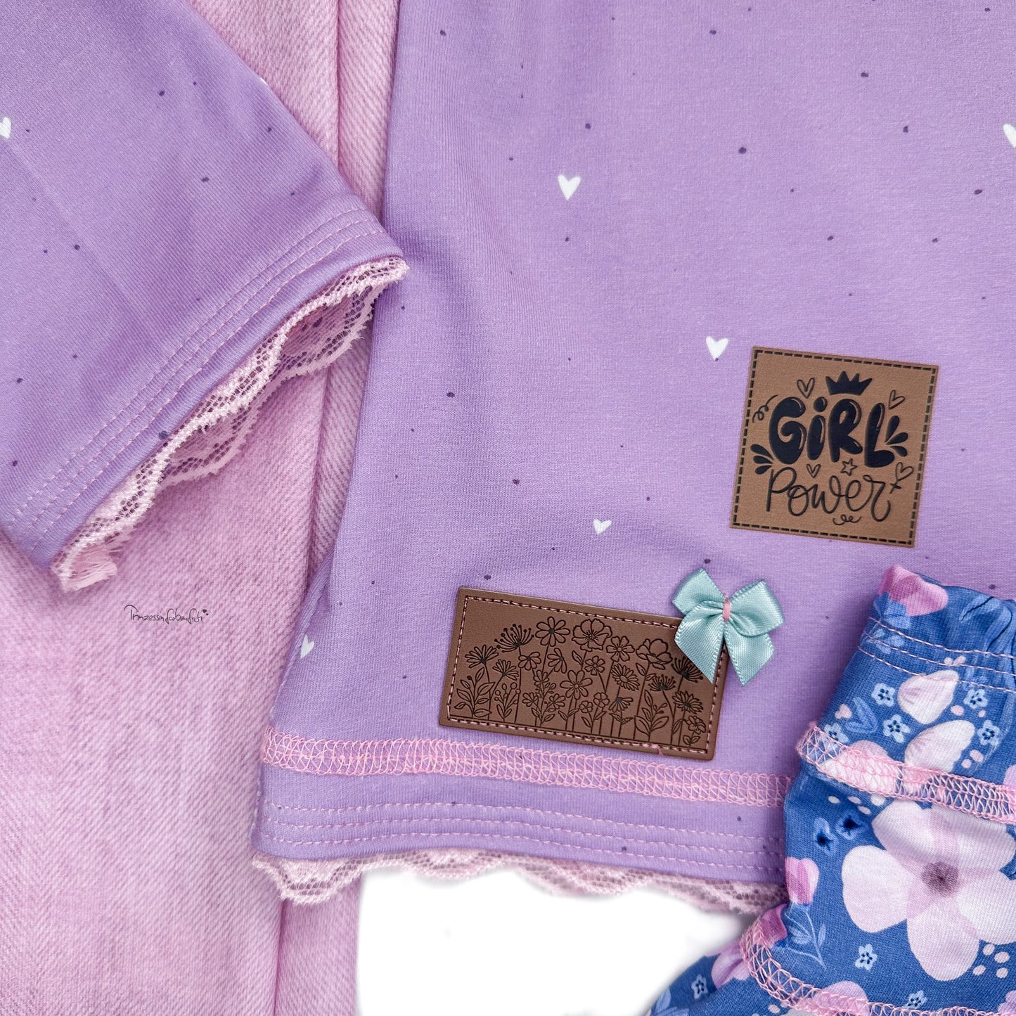 Big Sister Bügel Label Bügellabel Eigenproduktion