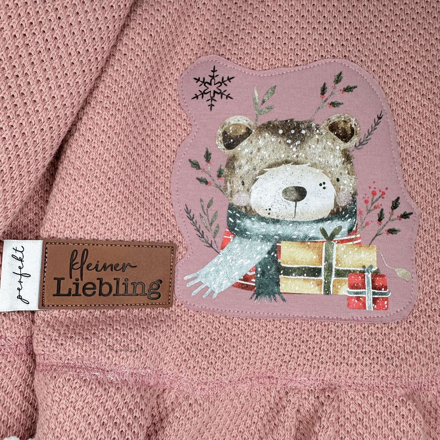 kleiner Liebling Kunstlederlabel Kunstleder Label Eigenproduktion