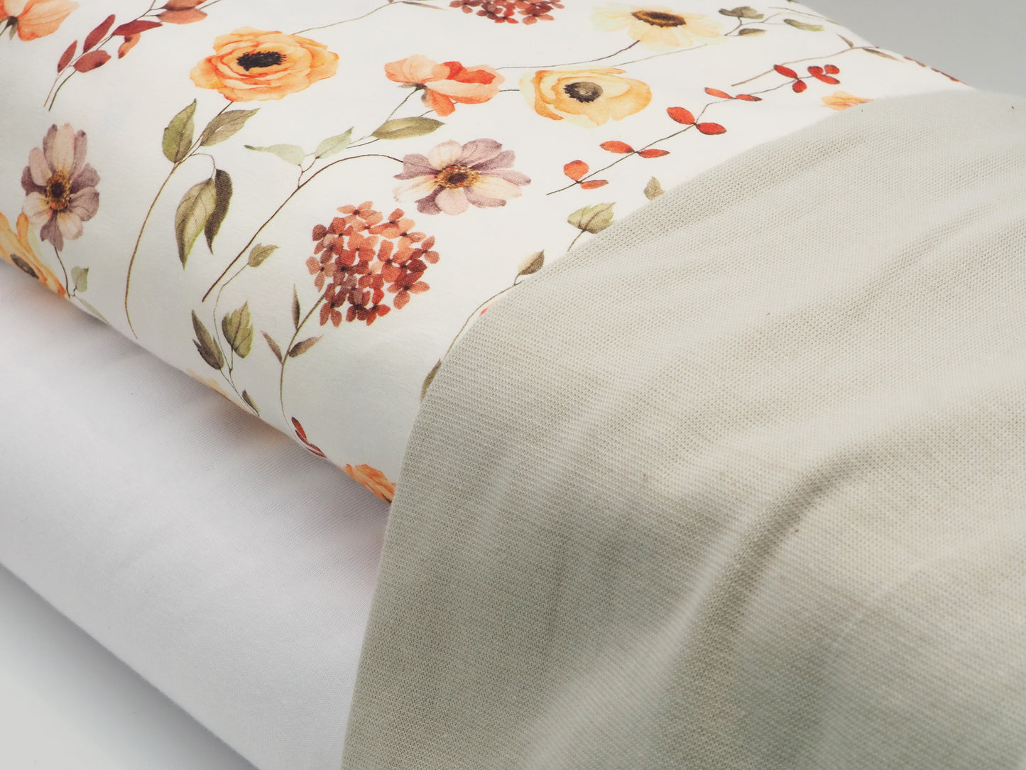 Blumenstoff Jersey Sommerblumen