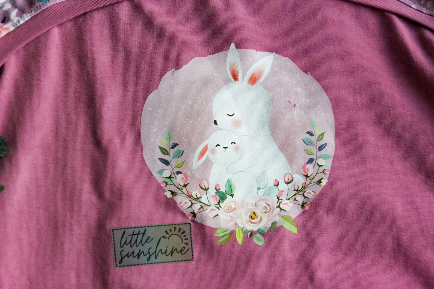 litte sunshine Reflektor-Bügel-Label Bügellabel Eigenproduktion