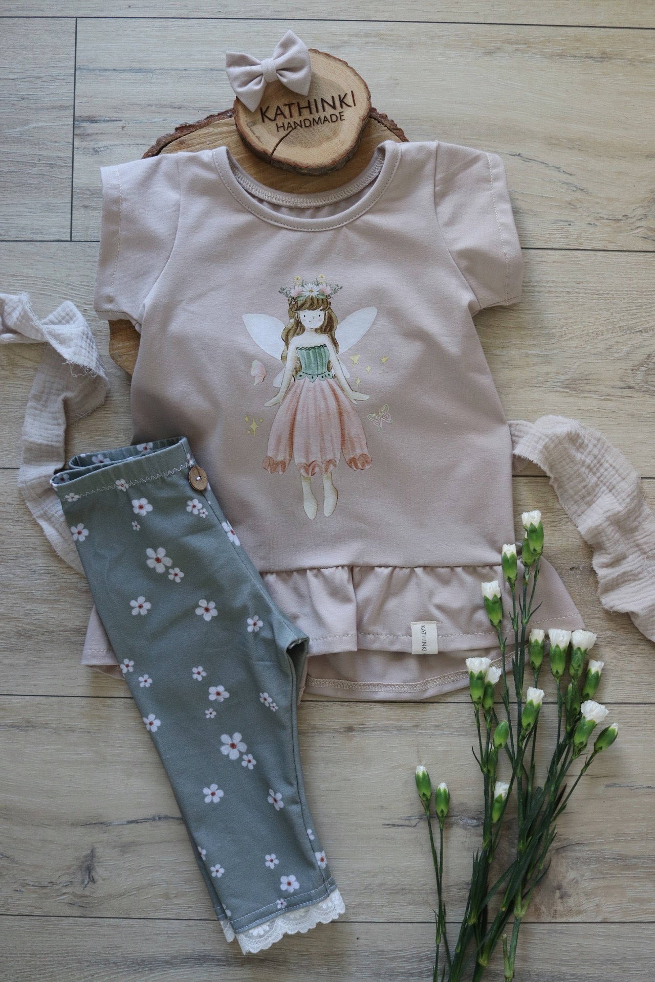 Blumen-Fee Bügel-Bild Bügelbild Eigenproduktion