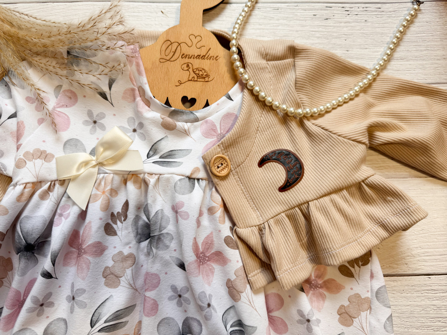 Love you to the moon and back Kunstlederlabel Kunstleder Label Eigenproduktion