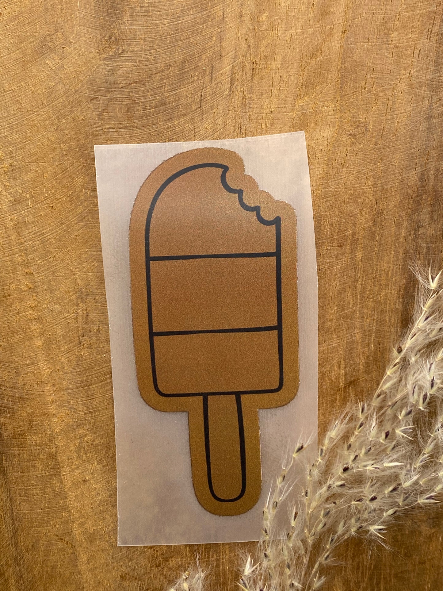 Eis am Stiel Bügel Label Bügellabel Eigenproduktion