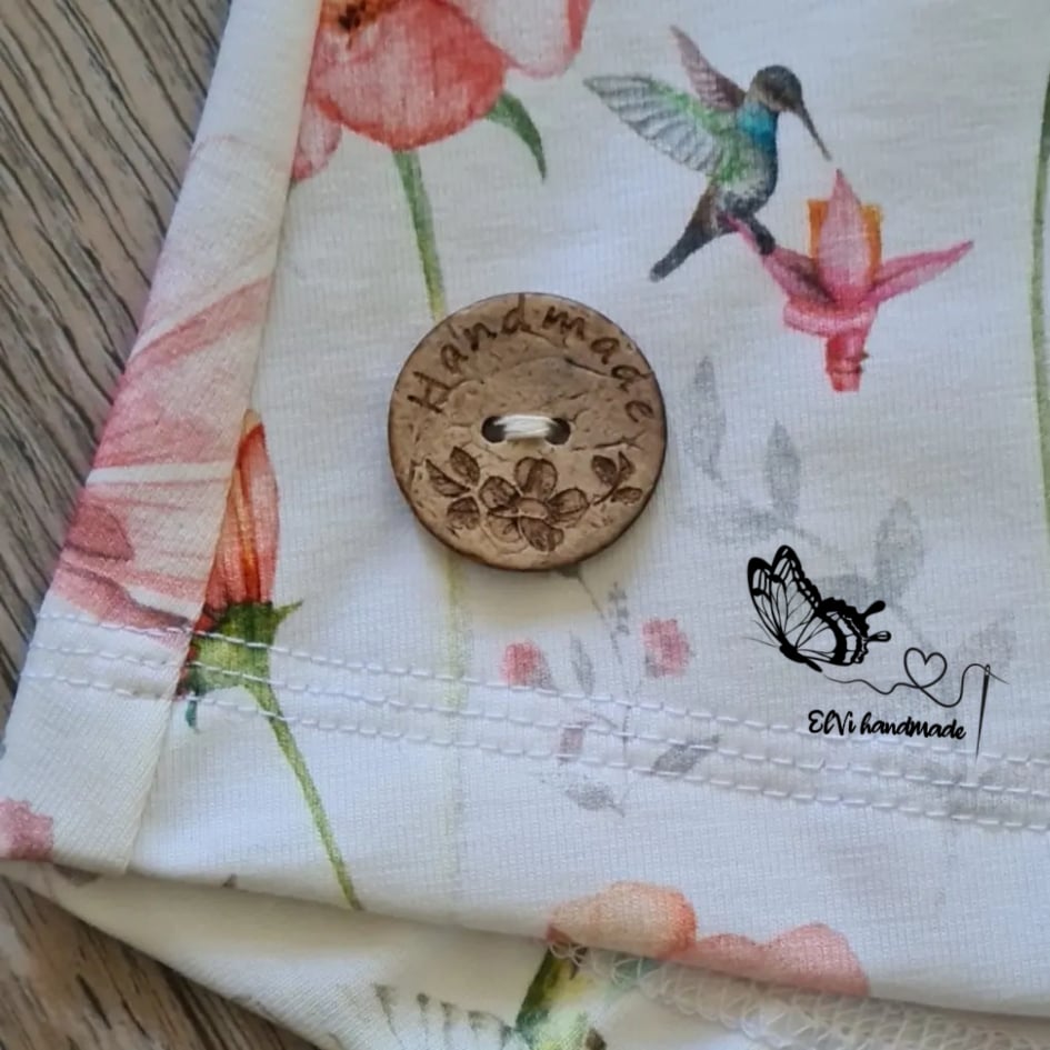 Kokosknopf Handmade Blume 25mm - Ameloua