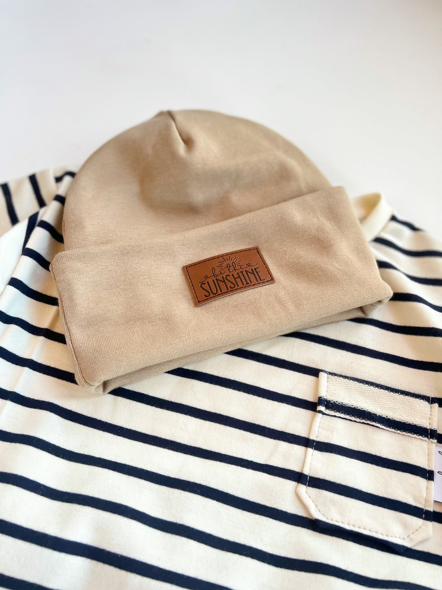 be the sunshine Kunstlederlabel Kunstleder Label Eigenproduktion