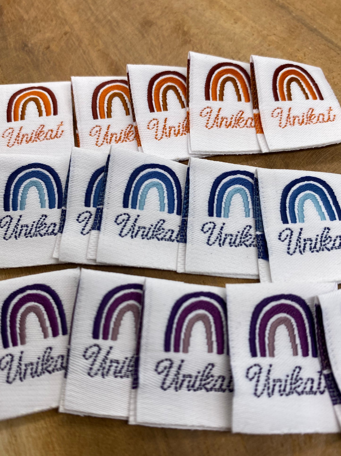 15 Stück Unikat Label - Gewebte Label Weblabel Paket