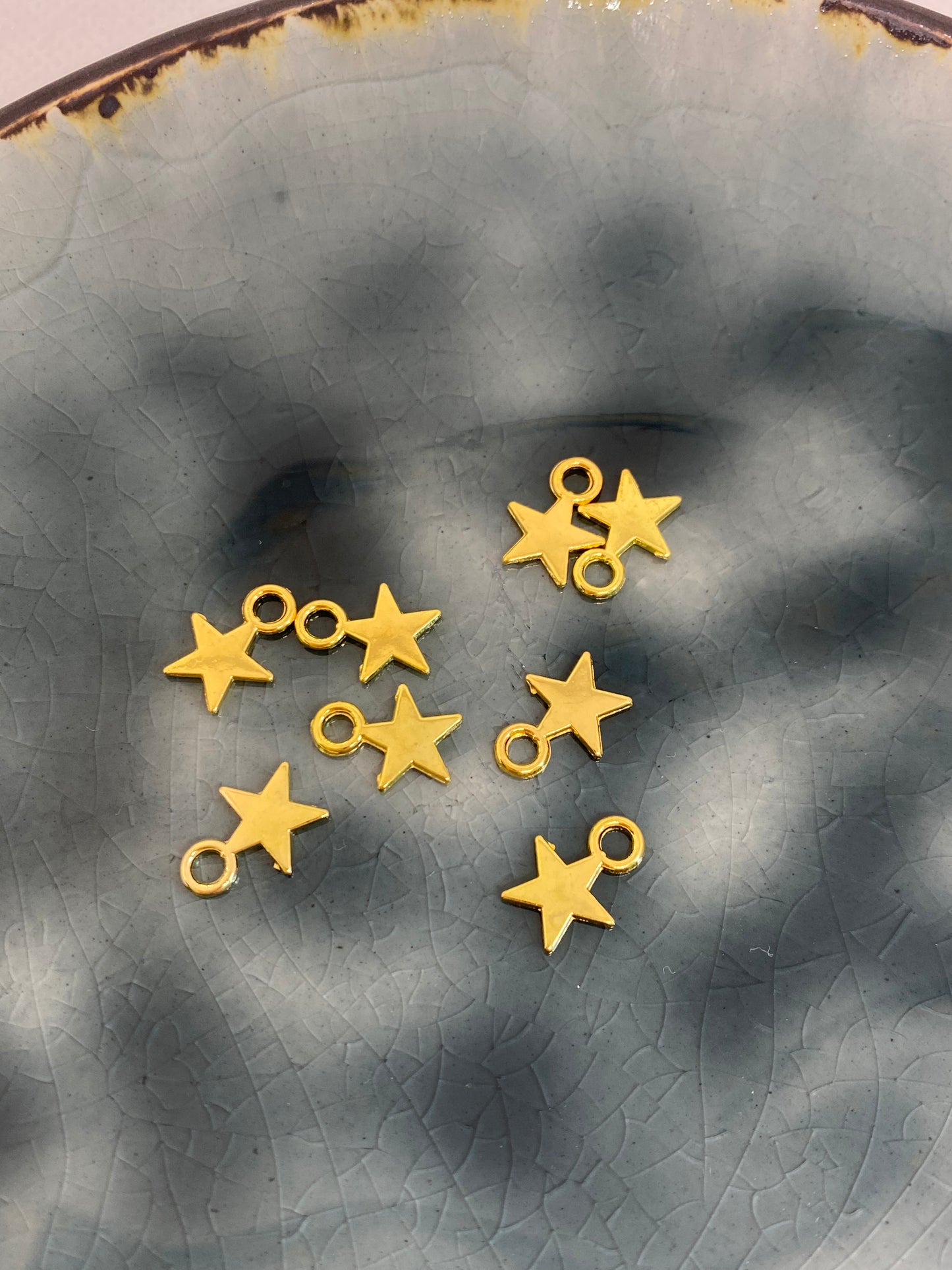 Label Metall Gold Stern