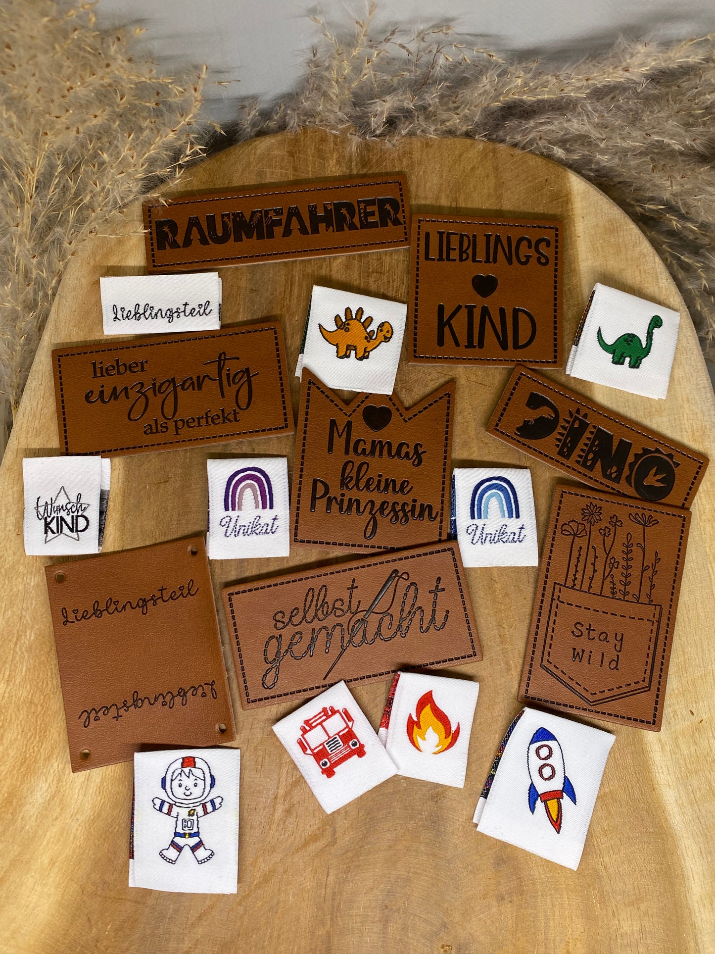 Raumfahrer Kunstlederlabel Kunstleder Label Eigenproduktion