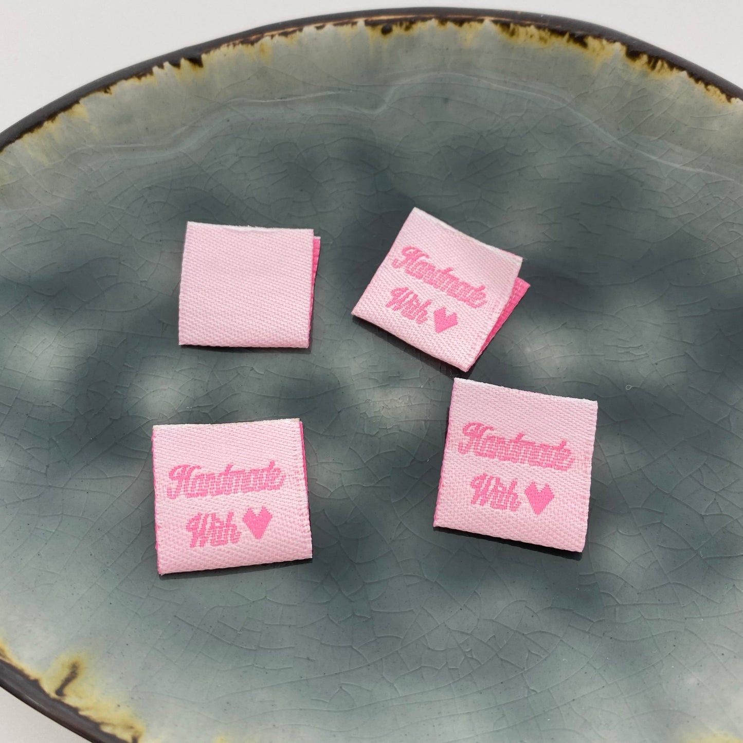 Web-Label Handmade with Love Rosa - Ameloua
